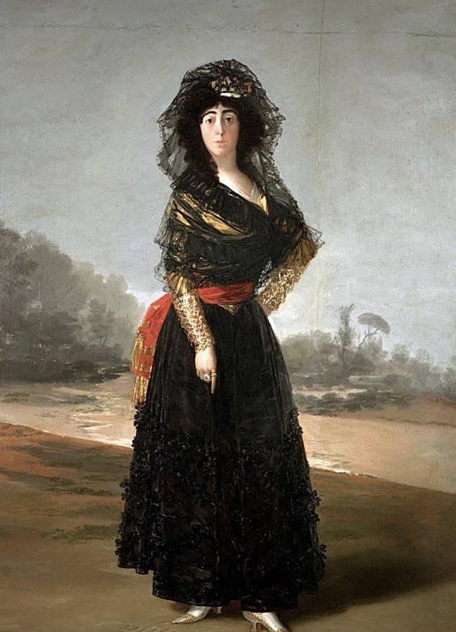 Imagen - 'Retrato de la duquesa de Alba de negro' (1797), de Francisco de Goya. (FOTO: D.R.)