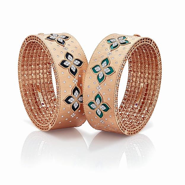 Anillos de la colección Princess Flower, de Roberto Coin.