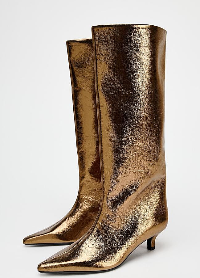 Imagen - Botas de tacón bajo metalizadas
