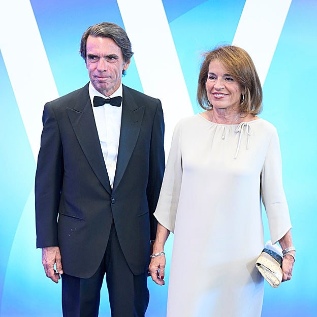 José María Aznar y Ana Botella en una entrega de premios en 2022. 