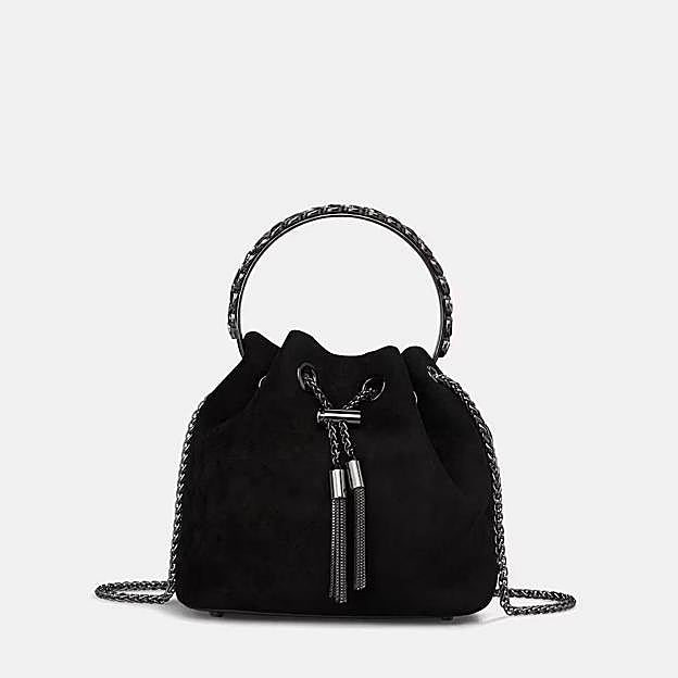 Bolso de mano convertible en bandolera estilo bombonera (200€ en EL Corte Inglés)