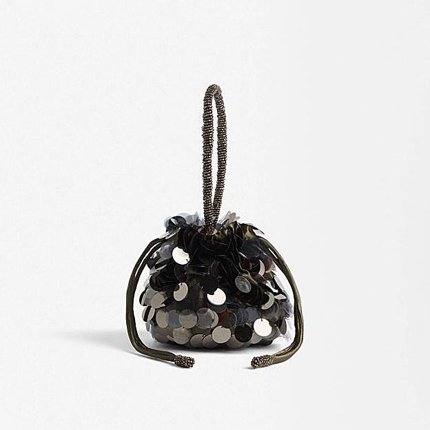Bolso fiesta con lentejuelas (28,79€)