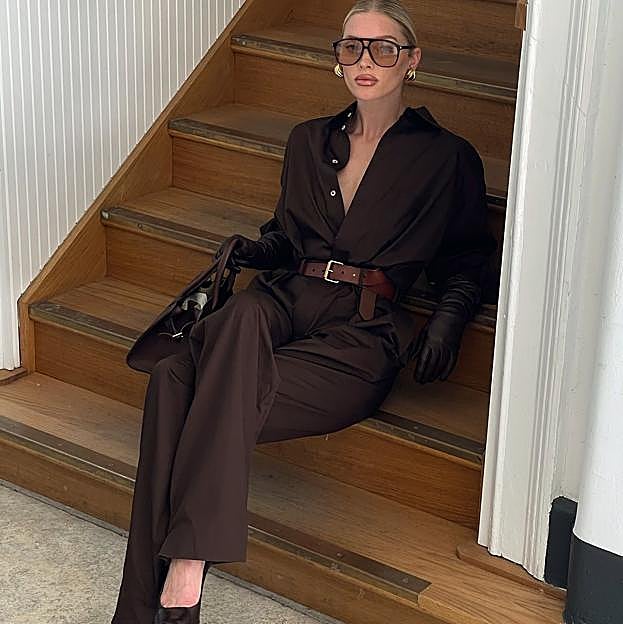 Olvídate de los vestidos, estos monos largos son el mejor truco para vestir bien según las famosas