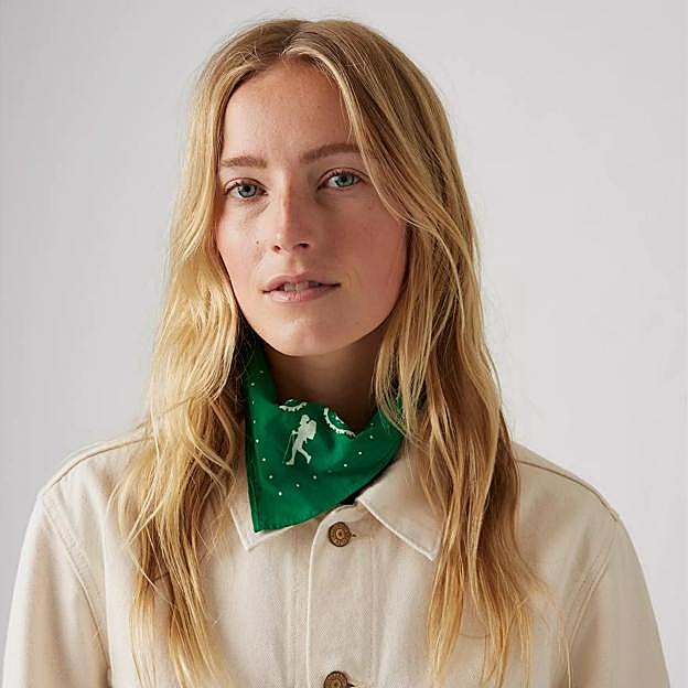 Bandana en color verde de Levi's.