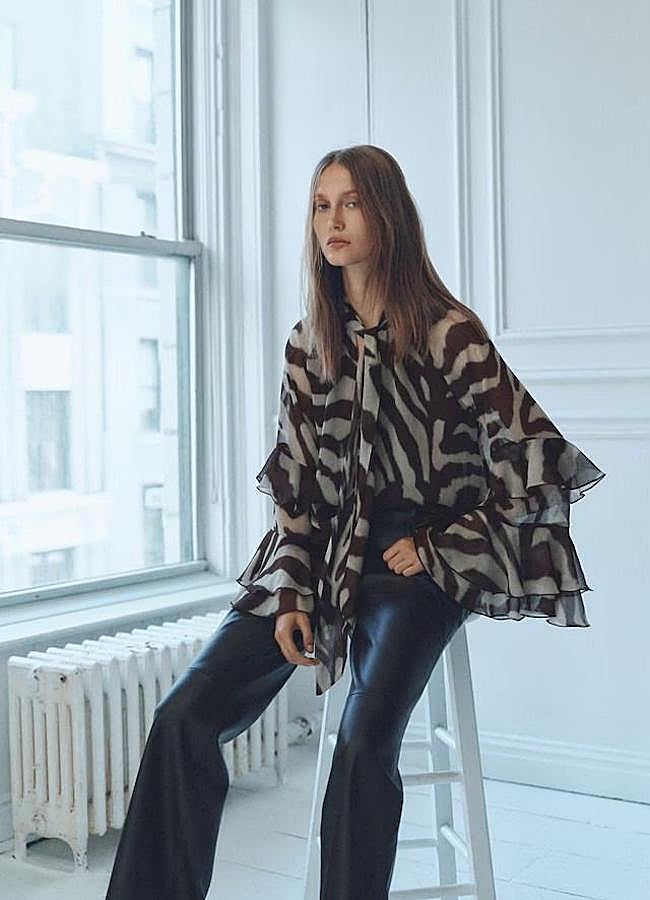 Imagen - Blusa con estampado bicolor