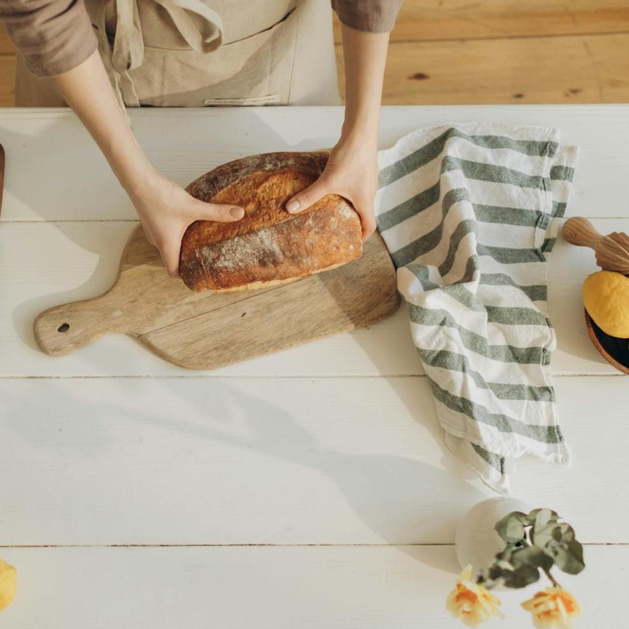 Un pan saciante con semillas de lino. 