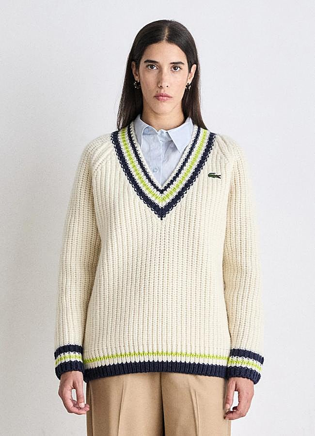 Imagen - Jersey de canalé de Lacoste, 155,95 euros.