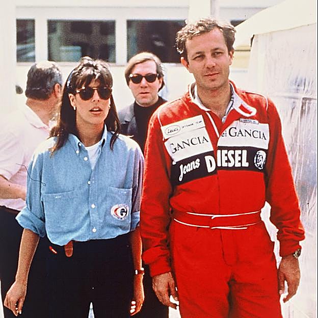 Carolina de Mónaco y Stefano Casiraghi, en un momento feliz de su relación. 