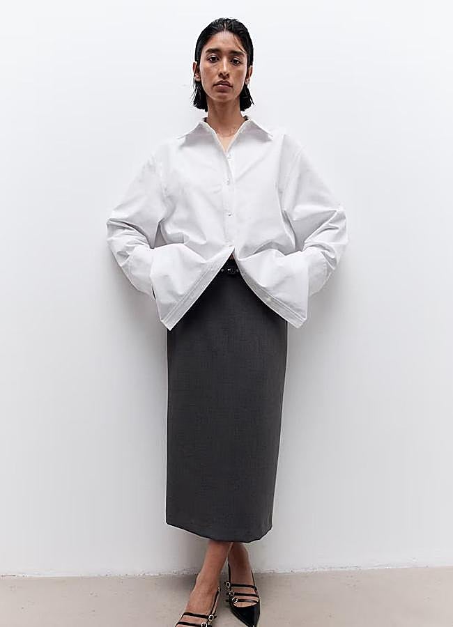 Imagen - Falda midi tailoring tipo lápiz