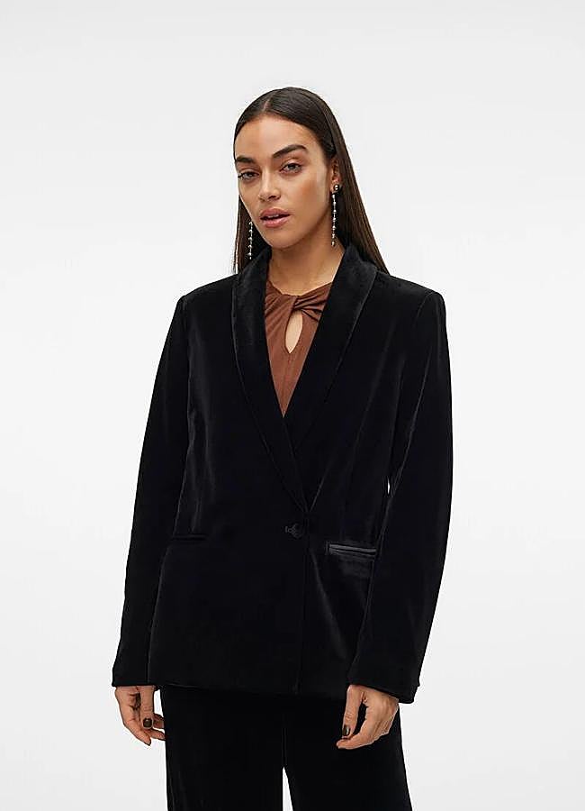 Imagen - Blazer de terciopelo color negro