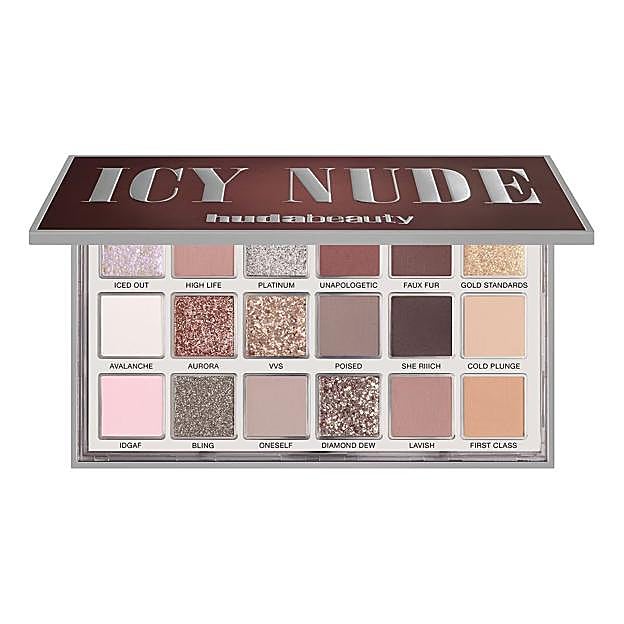 Icy Nude Eyeshadow Palette de Huda Beauty. Precio: 75 euros
