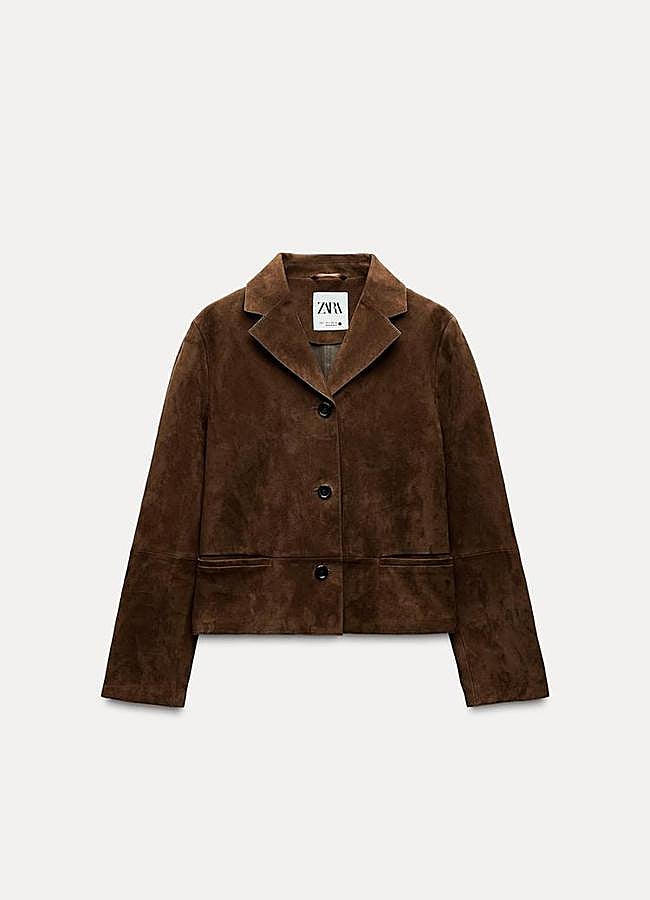 Imagen - Chaqueta en ante de Zara (199 euros).