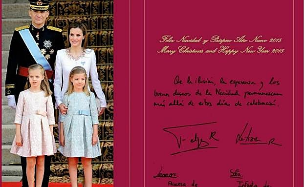 Postal navideña de 2014.