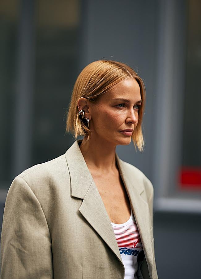 Imagen - Un look con pelo corto y liso tabla. Foto: Launchmetrics spotlight.