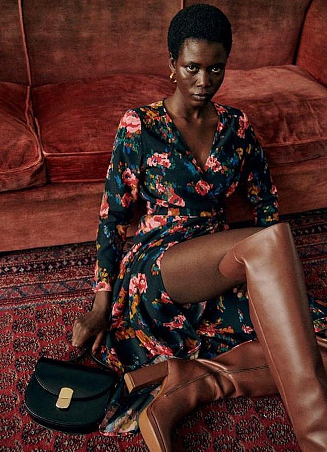 Imagen - Vestido midi con floral print