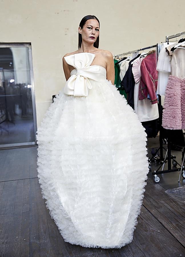 Imagen - Uno de los diseños más destacados de Antonio García en el backstage. / Óscar Romero.