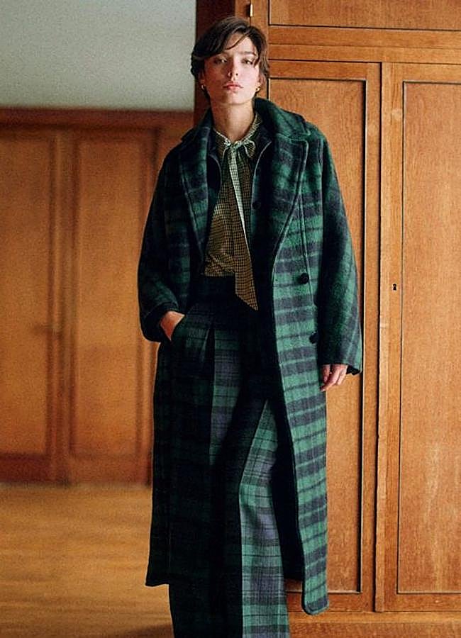 Imagen - Abrigo de cuadros cruzado