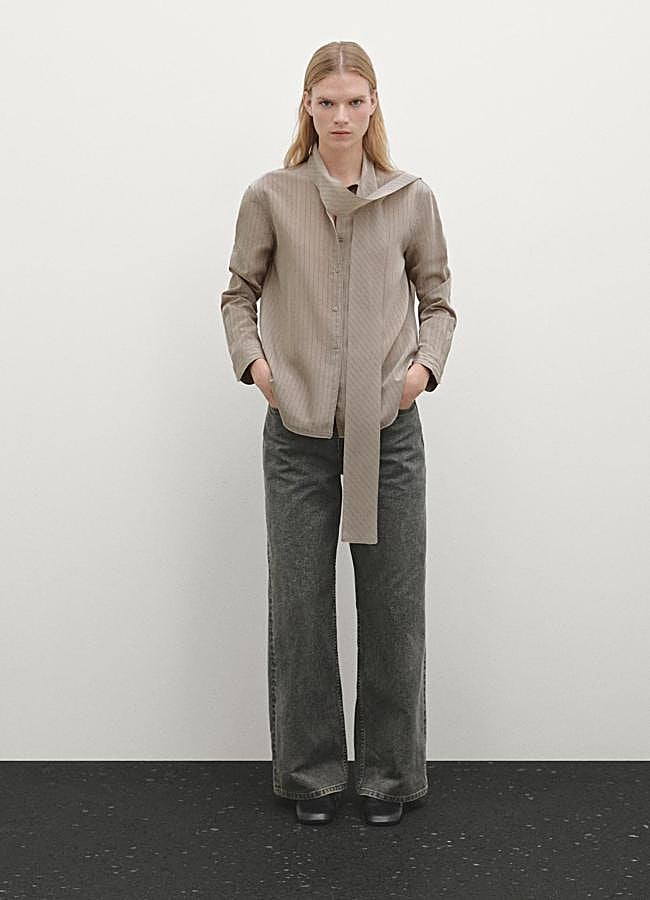 Imagen - Camisa marrón de Massimo Dutti, 59,95 euros.