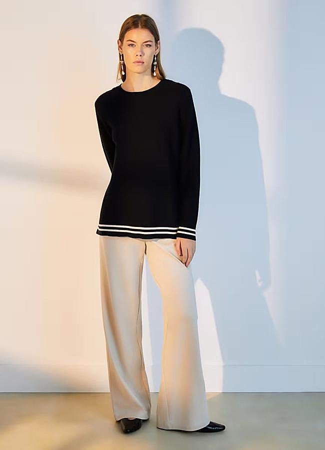 Imagen - Pantalones de punto liso elásticos