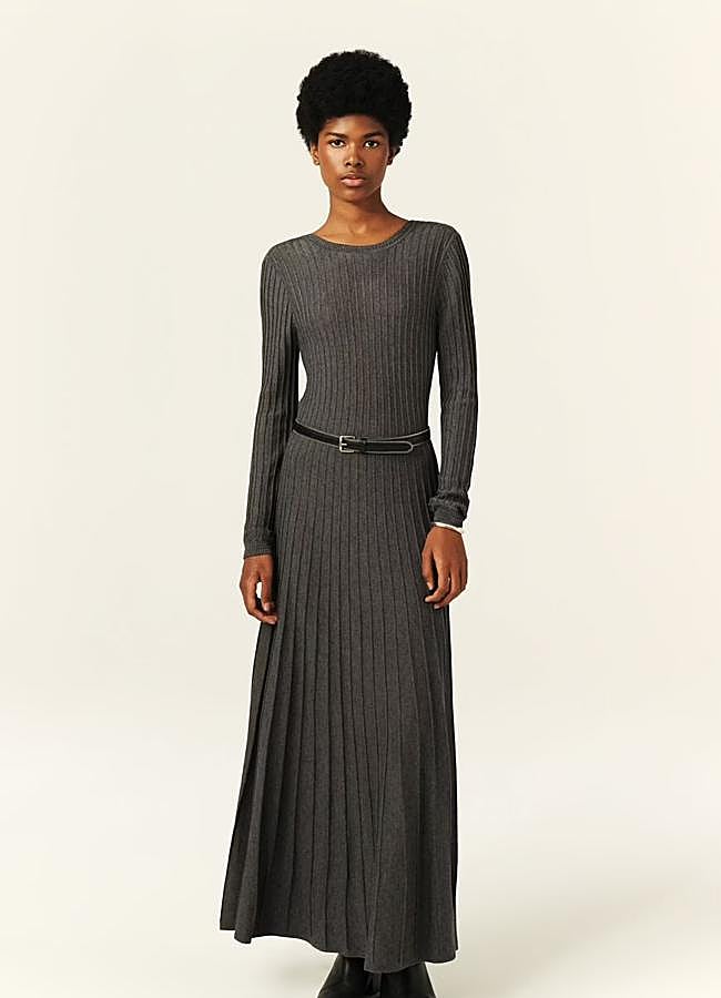 Imagen - Vestido tableado gris de ba&sh, 227,50 euros.