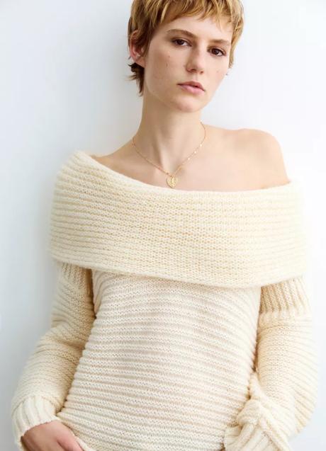 Imagen - Jersey blanco de Pull & Bear (35,99 euros)