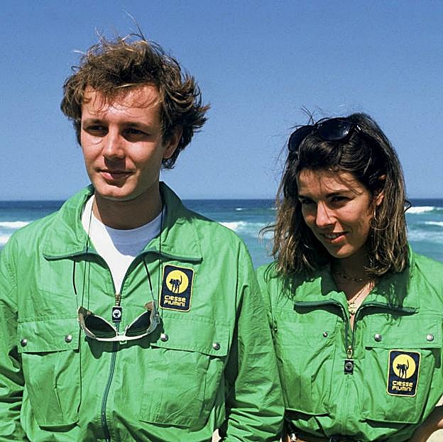 Stefano Casiraghi y Carolina de Mónaco en Dakar, en una imagen de 1985. 
