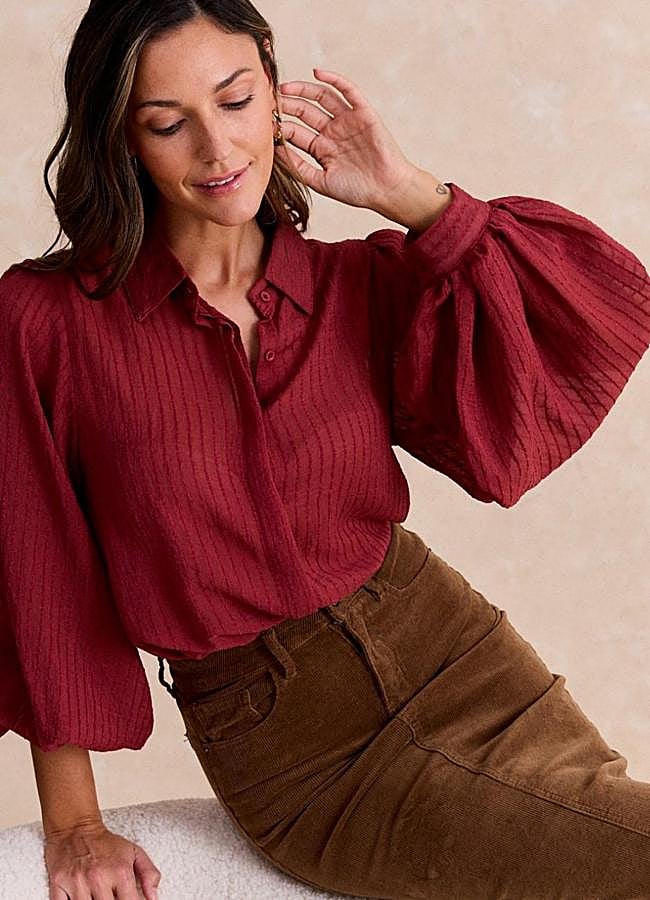 Imagen - Blusa burdeos Clio de Polin et Moi, 49,95 euros.