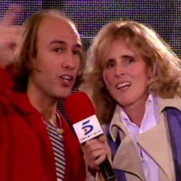 Mercedes Milá, presentadora de las accidentadas Campanadas de Telecinco. 