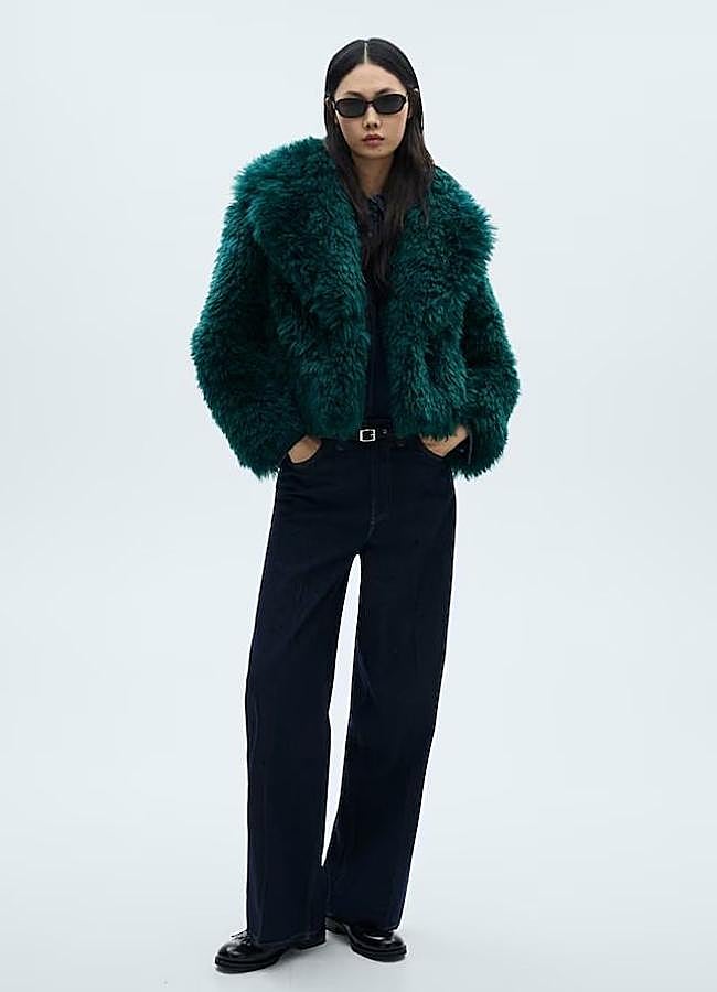 Imagen - Chaqueta de pelo rizado azul