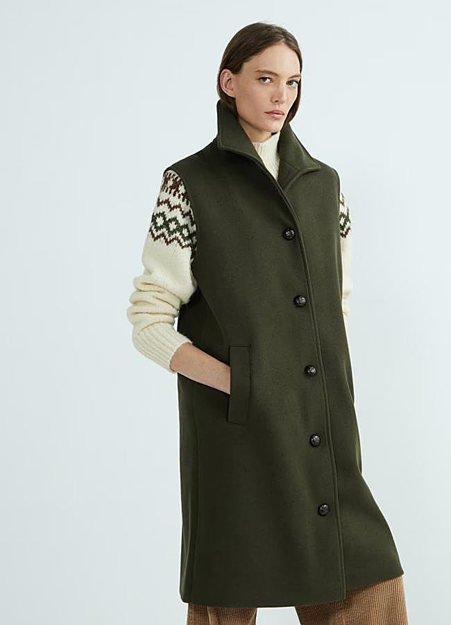 Imagen - Chaleco largo en verde de Hipercor (39 euros).