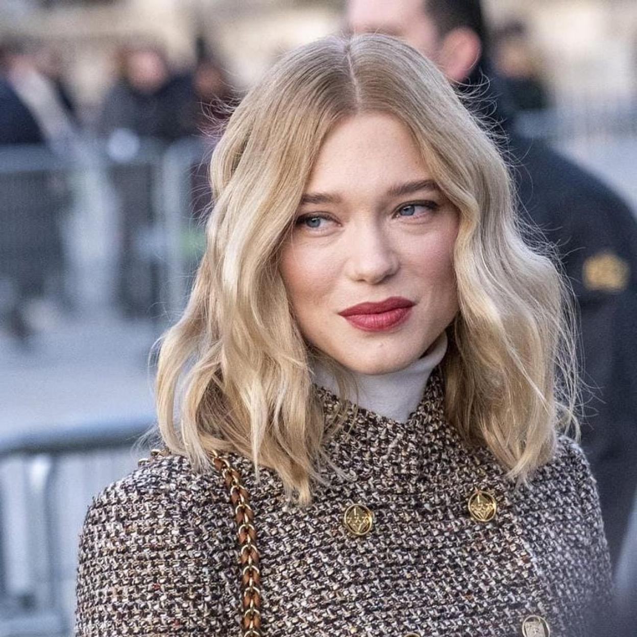 Léa Seydoux con maquillaje natural