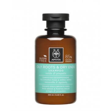 Imagen secundaria 1 - Champú para pelo mixto Bain TS de Leonor Gray (36,30 euros), Champú Equilibrante Para Raíz Grasa y Puntas Secas de Apivita (14,90 euros) y Elvive Hialurónico Pure Champú Purificante 72H (3,99 euros).