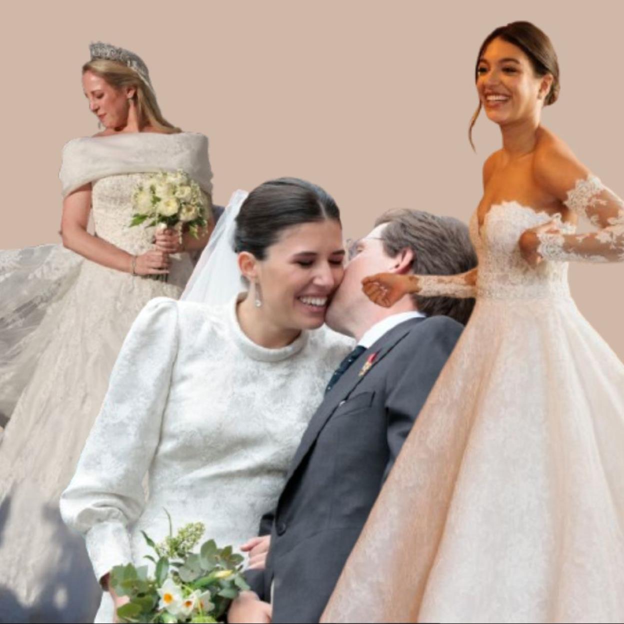 Teodora de Grecia, Teresa Urquijo y Ana Guerra en sus bodas.