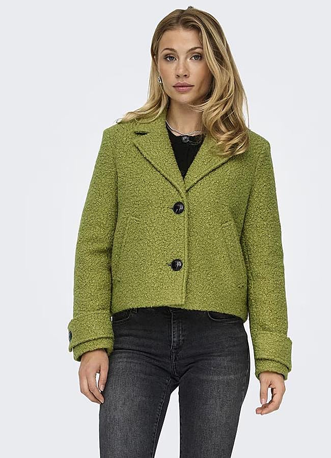 Imagen - Chaqueta de bouclé color verde