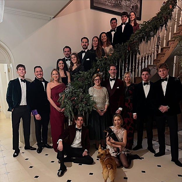 La foto navideña de la familia real griega. 