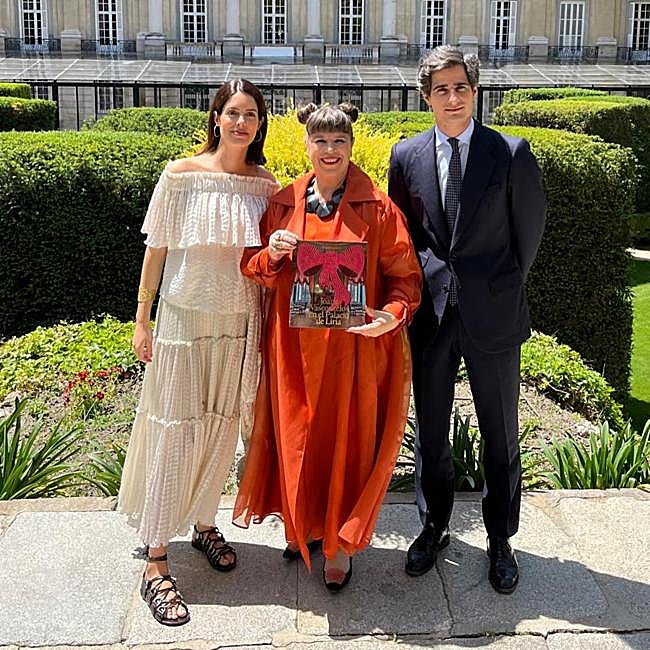 Sofía Palazuelo en el Palacio de Liria,