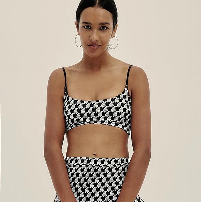 Top Bikini Sol Jacquard (75€) y Braguita Bikini Boyshort Jacquard (70€)