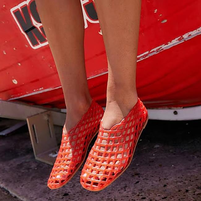 Bailarinas de goma en color rojo de Senso.