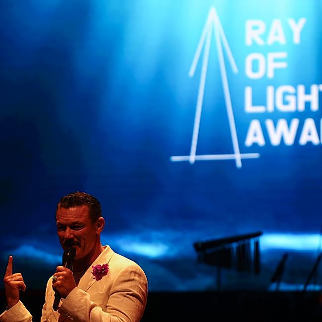 Luke Evans, durante la gala.