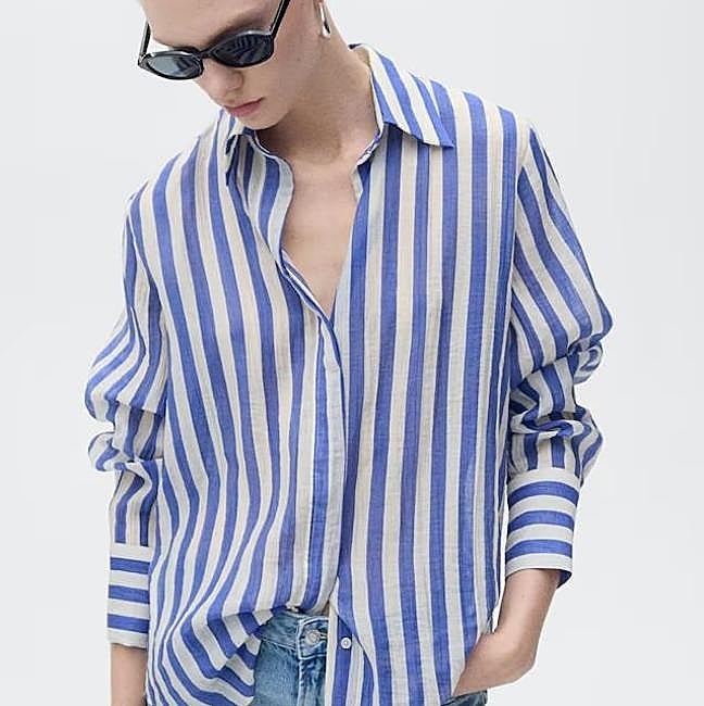 Camisa fluida de rayas