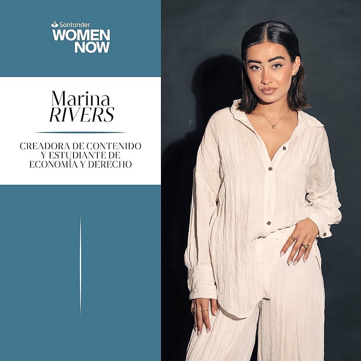 La creadora de contenido Marina Rivers.