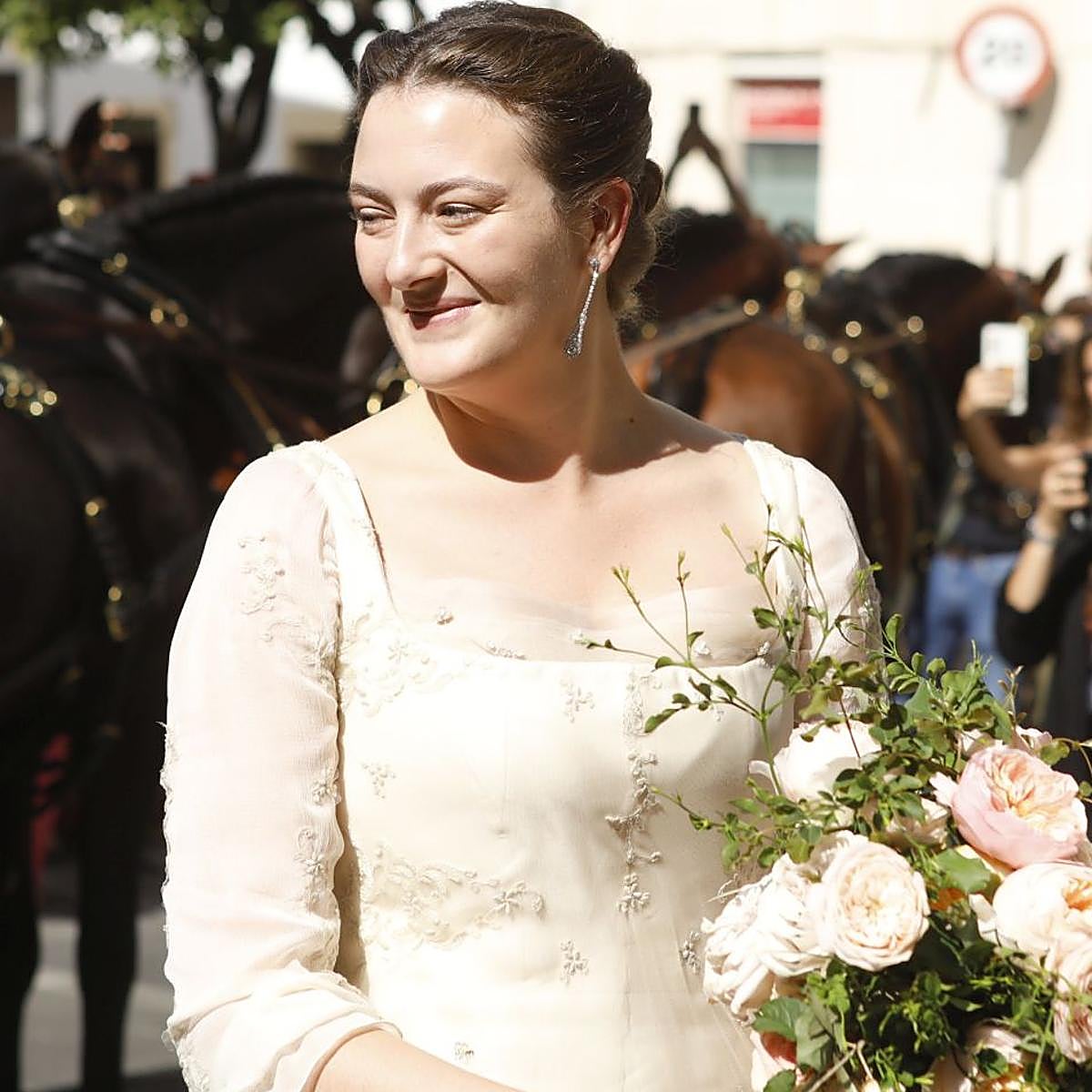 Victoria de Hohenlohe, el día de su boda.