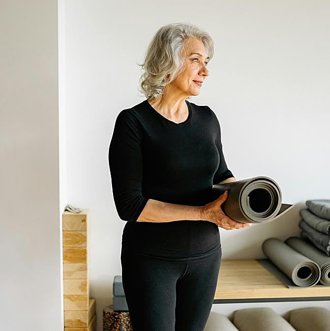 Mujer haciendo ejercicio.