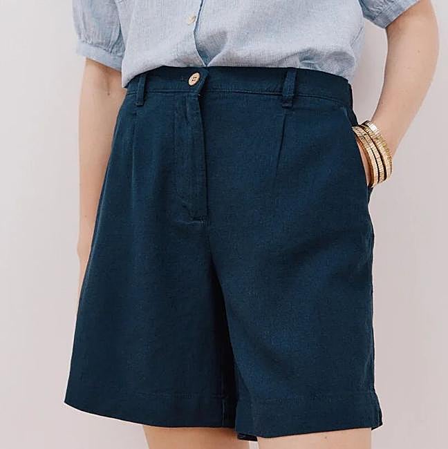 Bermudas de lino clásicas