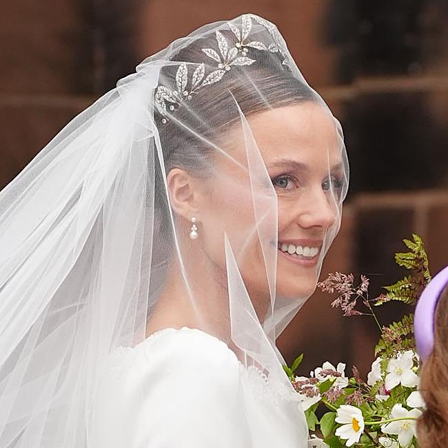 La espectacular tiara nupcial de Olivia Henson, VII duquesa de Westminster.