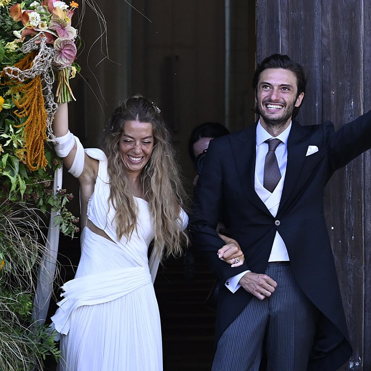 Belén Écija y Jaime Sánchez en su boda