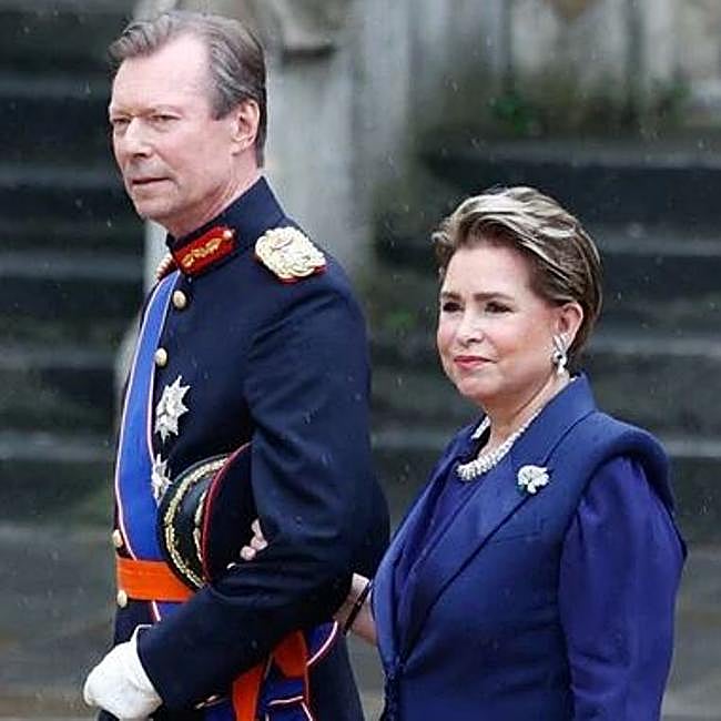 Los grandes duques Enrique y María Teresa de Luxemburgo.