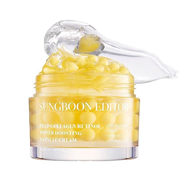 Deep Collagen Retinol Power Boosting Capsule Cream de Sungboon Editor. Precio: 11,55 euros