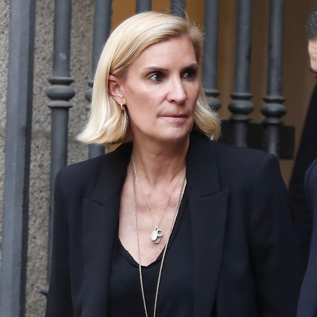 María Zurita, en el funeral del duque de Sevilla.