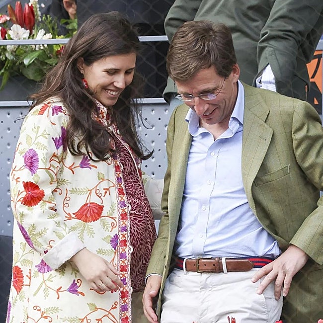 El alcalde de Madrid y su esposa en el Mutua Open de Madrid.